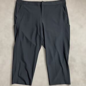 Athleta Stellar Straight Crop Pants 26 Womens Plus Size Black 3X Travel Work